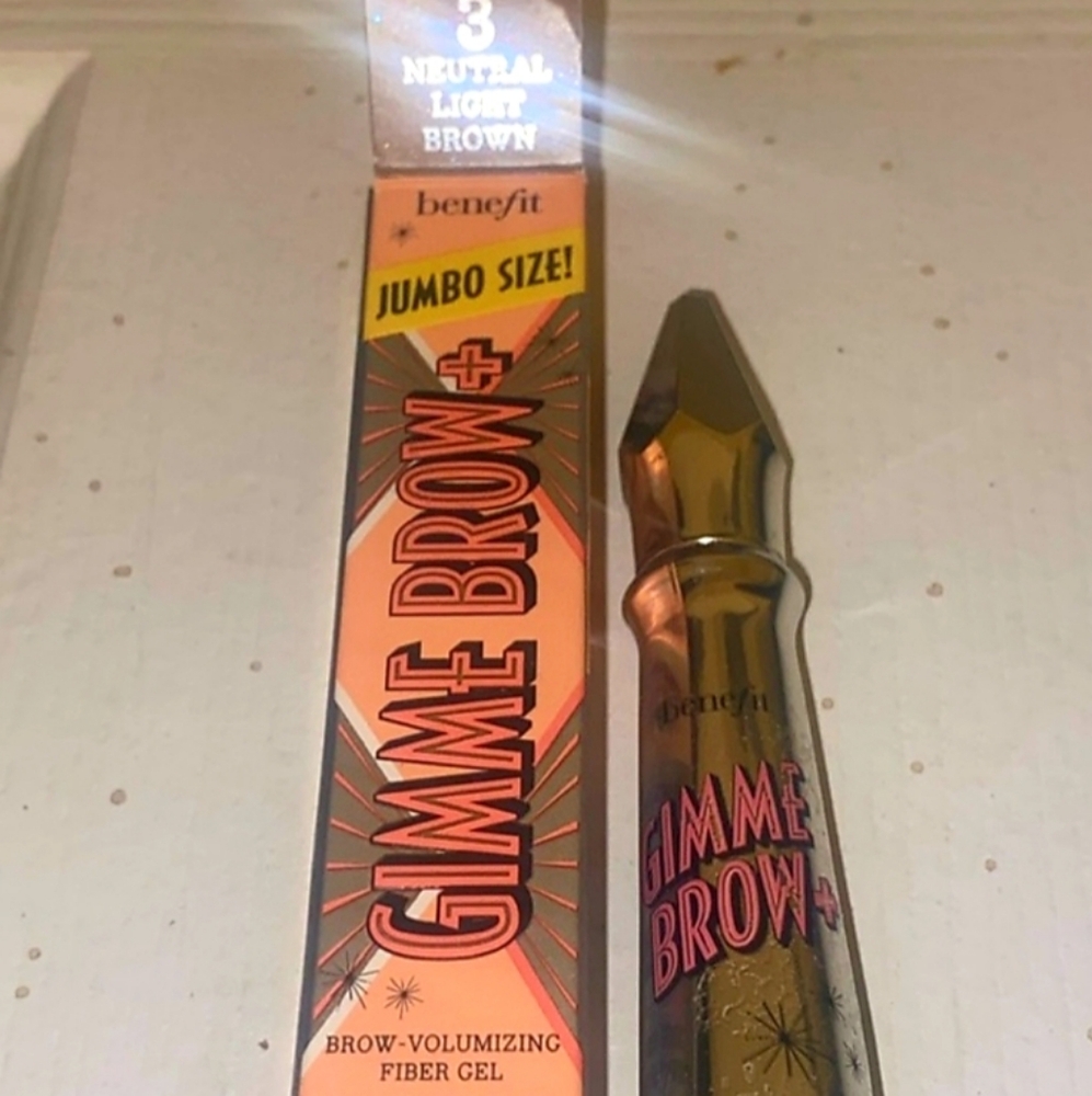 Benefit Cosmetics Jumbo size Gimme Brow + brow-voluminizing fiber gel, #3, NIB